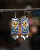 Rosas Earrings with Yelow Roses (ear wire or post)