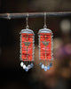 Red Sky Earrings (ear wire or post)