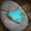 Kingman Turquoise Heart Necklace #1 (large)