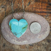 Kingman Turquoise Heart Necklace #1 (large)