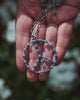 Sleeping Beauty Peace Sign Necklace