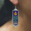 Flora Earrings with Lapis