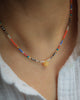 Seed Bead Necklace with Fire Opal
