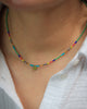 Seed Bead Necklace with Peridot