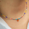 Seed Bead Necklace with Citrine