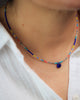 Seed Bead Necklace with Lapis