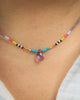 Seed Bead Necklace with Amethyst