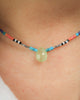 Seed Bead Necklace with Prehnite