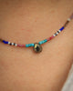 Seed Bead Necklace with Pyrite
