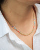 Little Birds Necklace with Green Garnet