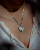 Pétalo White Horse Heart Necklace