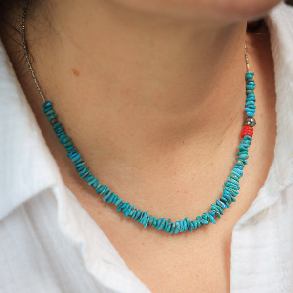 Chip Turquoise Necklace