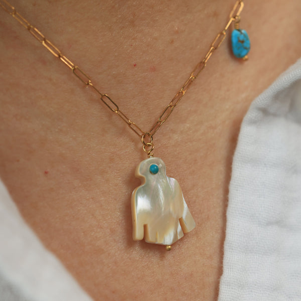 Pajarito Necklace in 24k Vermeil