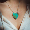 Kingman Turquoise Heart Necklace #1