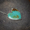 Kingman Turquoise Heart Necklace #1