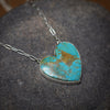 Kingman Turquoise Heart Necklace #2