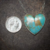 Kingman Turquoise Heart Necklace #2