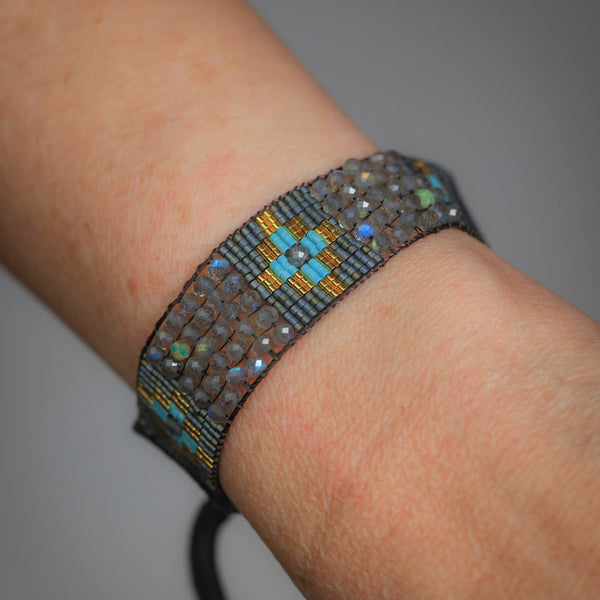 Labradorite Ojo Bracelet