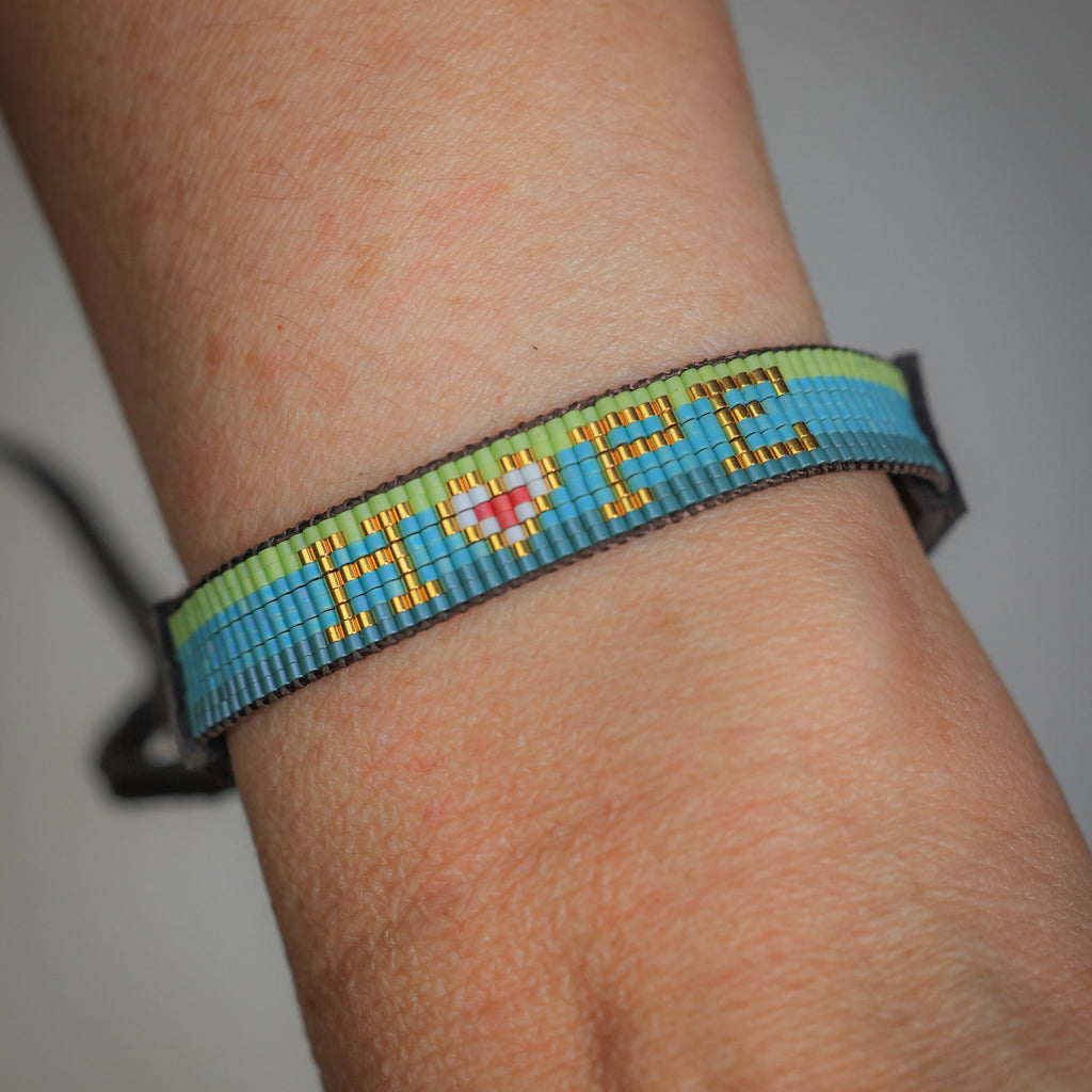 HOPE Bracelet in Green & Blue