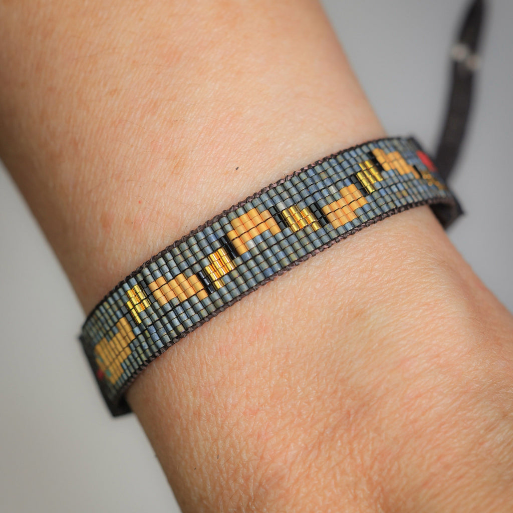 La Culebra Bracelet in Gold and Gray