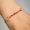 Birds Bracelet with Rhodochrosite