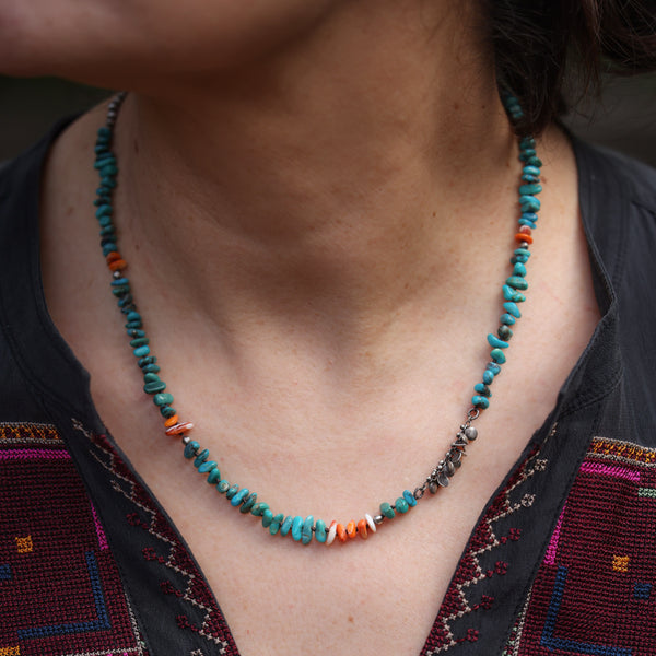 Dew Drop Kingman Turquoise Necklace