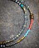 Double Wrap Seed Bead Bracelet with Labradorite