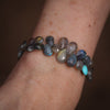 Labradorite Pétalo Paillette Bracelet