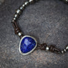 Rose Cut Lapis Seam Bead Bracelet