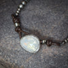 Rose Cut Moonstone Seam Bead Bracelet