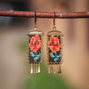 Rosas Earrings in Brown with 24k vermeil