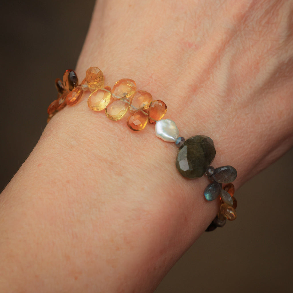 Stream of Citrine Bracelet