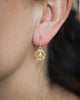 Peace Sign Earrings in 24k Vermeil