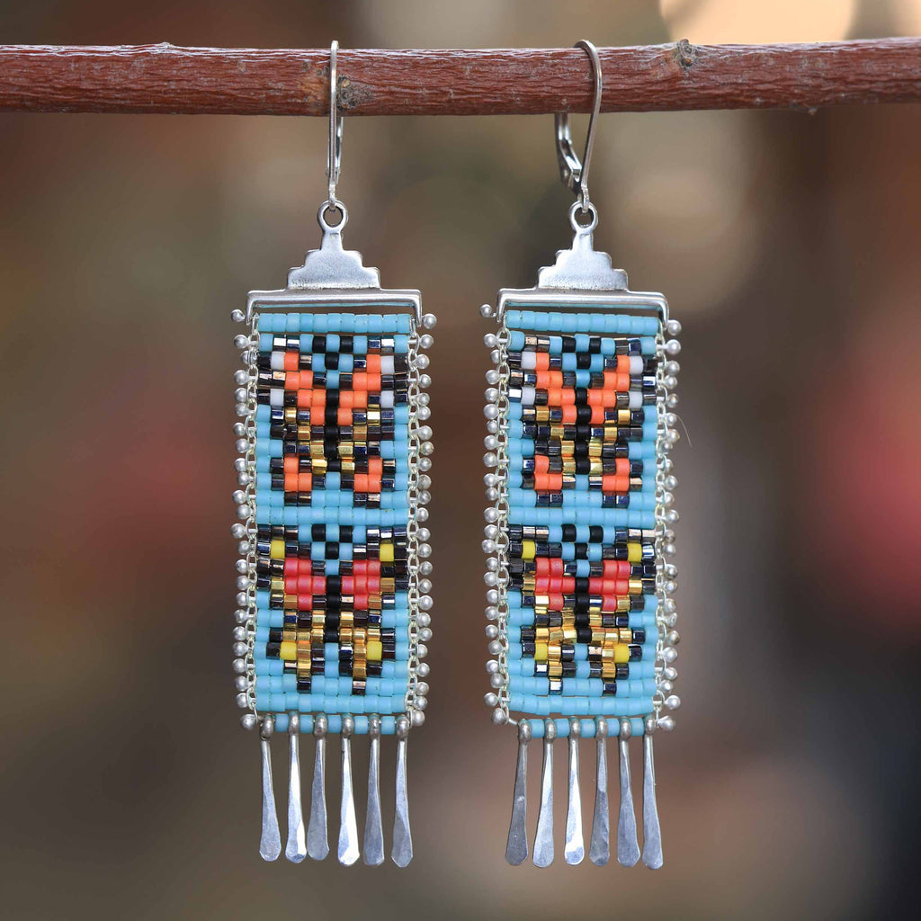 Medium Mariposa Earrings in Blue