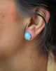 American Turquoise Post Earring in 24k Vermeil #1