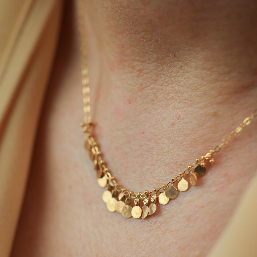Fringe Necklace in 24K Gold Vermeil