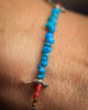 Birds Bracelet with Turquoise Nuggets