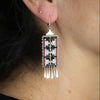 Diamanté Earrings in Black & White