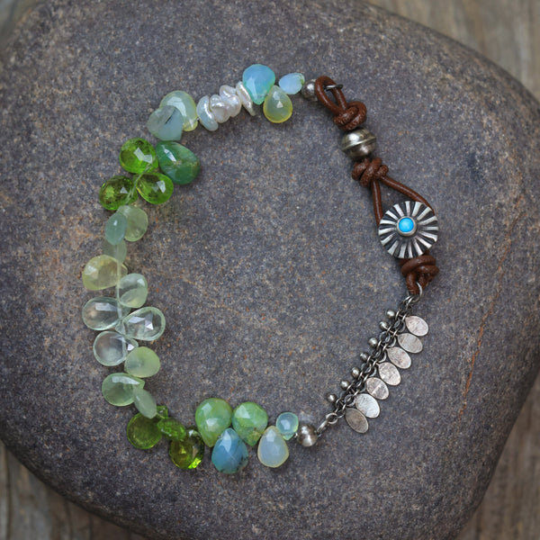 Stream of Prehnite Bracelet