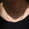 Little Birds Necklace with Peach Moonstone & 14k Vermeil