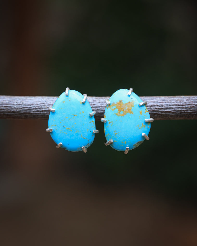 American Turquoise Post Earring