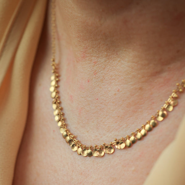 Dew Drop Necklace in 24k Gold Vermeil