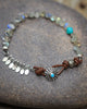 Stream of labradorite & Turquoise Bracelet