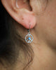 Peace Sign Earrings with Sleeping Beauty Turquoise