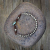 Thin Seam Bead Bracelet with Turquoise