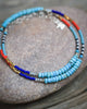 Double Wrap Seed Bead Bracelet with Turquoise