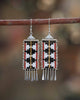 Diamanté Earrings in Black & White