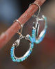 Broken Arrows Earrings with Turquoise