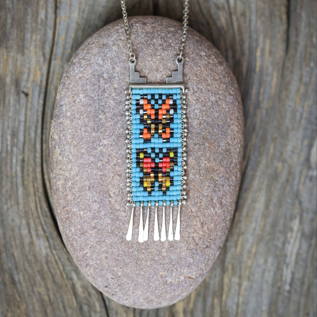 Mariposa Necklace in Blue