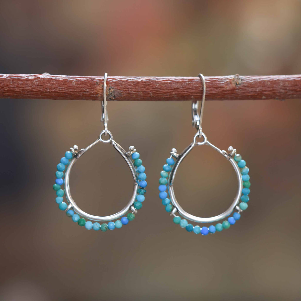 Broken Arrows Earrings with Turquoise